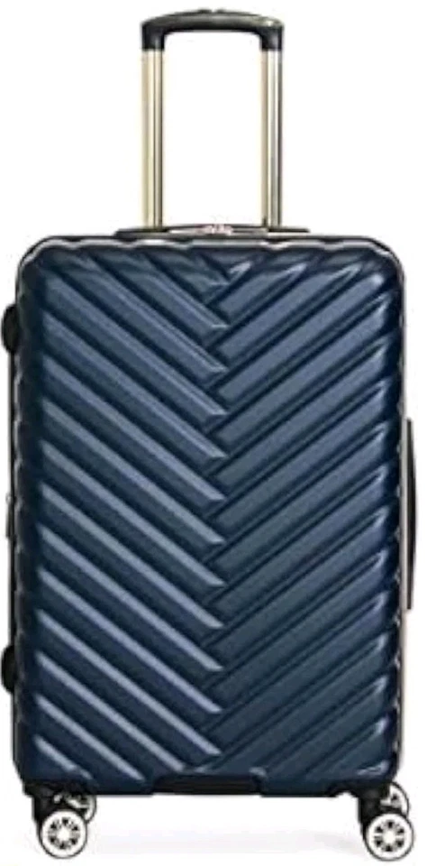 Kenneth Cole REACTION  Lightweight Hardside Travel Strap Suitcase Luggage 24" - Image 1 of 4