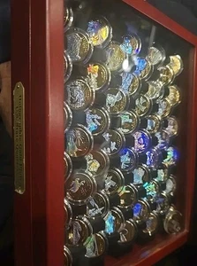 PCS Holographic Gold-Plated US State Quarters w/Box - Picture 1 of 3