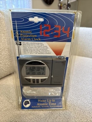 La Crosse WT-5600 ATOMIC Projection Alarm Clock Project Time Onto Wall NEW Read! - Image 1 of 4