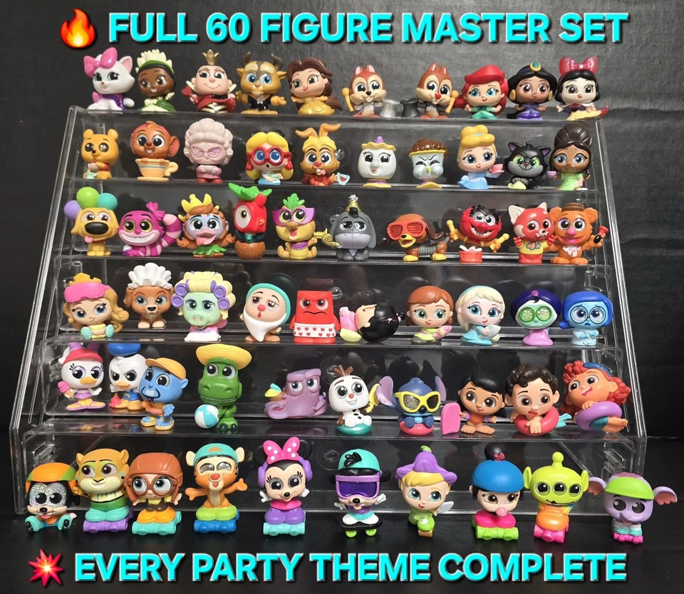 *NUEVO DIFÍCIL DE ENCONTRAR* Disney Doorables Let’s Party Series 14 COMPLETO Juego Completo 60 piezas Wave 1&2 Foto 1 de 4