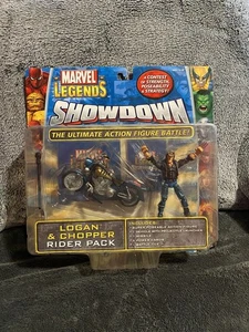 ToyBiz Marvel Legends Showdown Logan & Chopper Rider Pack Wolverine Figur Neu - Bild 1 von 2