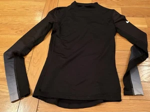 Nike Pro Hyperwarm Fitted Mock Trainingsshirt Damen S Schwarz Ombre Langarm - Bild 1 von 6