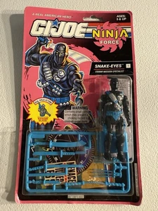 G.I. JOE NOC VTG ARAH NINJA FORCE SNAKE-EYES #1 1992 HASBRO - Bild 1 von 5