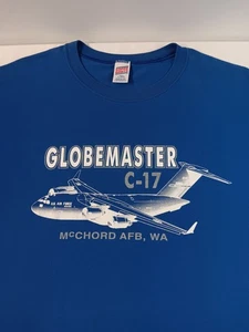 Vintage C-17 Globemaster T-Shirt US Air Force Made In USA. Mc Chord AFB, WA. - Picture 1 of 10
