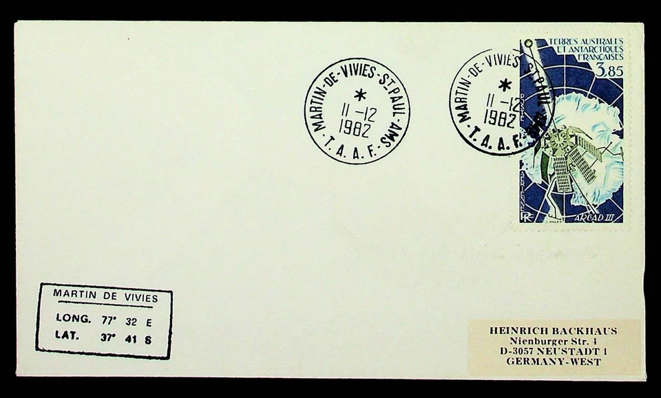 French Southern & Antarctic Territory Sc C67 - FDC OF OF 1981 - SPACE - Image 1 of 1