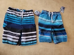 Kanu Surf Boys' Line Up Quick Dry UPF 50+ Beach Swim Trunk Size L (14/16) NEW - Picture 1 of 8