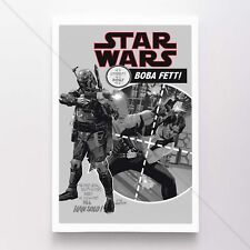 Boba Fett Star Wars Poster Canvas Movie Comic Art Print #3