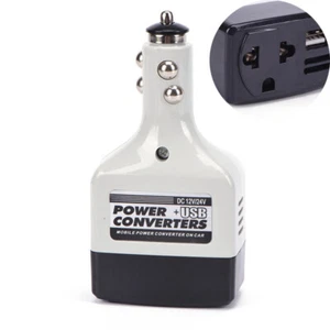USB Car Power Converter High Quality Dc12/24V To Ac220V Inverter USB 12V - Picture 1 of 11