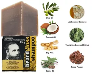 Professor Fuzzworthy Mens Beard Moustache Shampoo Wash Care Natural Facial Hairs - Picture 1 of 6