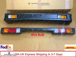 Juego de parachoques delantero y trasero OEM con luces Suzuki Samurai SJ413 410 Sierra Drover - Imagen 1 de 7