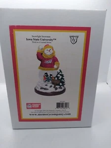 Iowa State University Figurine snowman snow fight nib - Picture 1 of 1