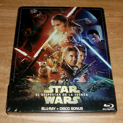 Star Wars The Force Awakens Steelbook 2 Bd Nuevo A-B - Image 1 of 4