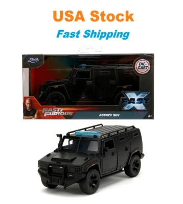 Fast And Furious Agency SUV "Fast X" JADA Diecast Collectible Car 5" 1:32 NIB - Image 1 of 4
