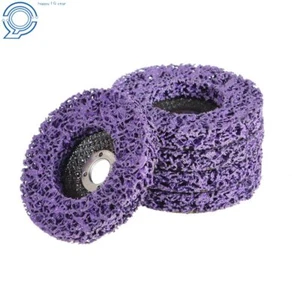 4" Poly Strip Disc Wheel Paint Rust Removal Clean For Angle Grinder 45 Grit 5Pcs - Picture 1 of 10