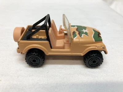 HOT WHEELS VINTAGE ACTION COMMAND ROLL PATROL JEEP CJ TAN MALAYSIA 1981 USED - Image 1 of 4