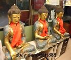 31" Chinese Bronze Cloisonne 24K Gold Tathagata Sakyamuni Gautama Buddha Statue
