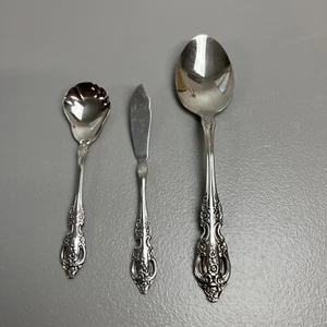 (3) Oneida Inoida Cucchiaio da Zucchero Inox MICHELANGELO, Cucchiaio da Porta, Coltello Diffusore - Foto 1 di 10