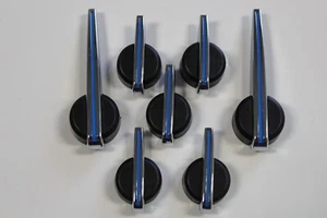 7 PIECE BLUE CHROME BLACK PREMIUM ESCALADE CLUSTER POINTER HAND SET FITS 03-2013 - Bild 1 von 1