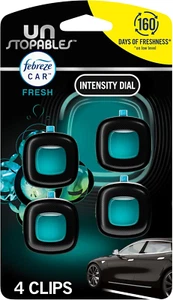 Unstopables Car Odor-Fighting Car Freshener Vent Clip Fresh Scent, .07 Oz. Car V - Picture 1 of 12