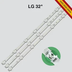 KIT 3 TIRAS LED LG INNOTEK DRT 32" 6916L-1974A 6916L-1975A LG 32LB561B 32LF5610 - Imagen 1 de 1
