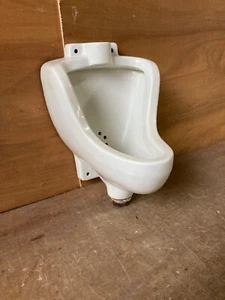 Vtg Mid Century Industrial White Porcelain Small Old Kohler Wall Urinal 50-23E - Picture 1 of 16