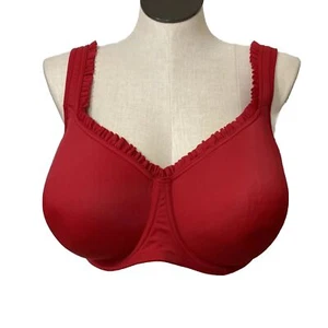 Amoureuse 48DD Plus Size Bra Comfortable Intimate Wear Ruffles Smooth Underwired - Picture 1 of 13