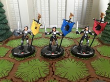 3 Standard Bearer #25, 26, 27 Whirlwind Mage Knight Lot D&D, Pathfinder, RPG