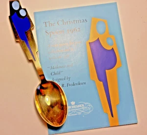 Cuchara de Navidad 1962 Dinamarca Michelsen de Ley con Tazones de Lavado de Oro - Imagen 1 de 7