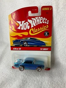 2007 Hot Wheels Classics Series 3 Redline 57 Chevy Blue Spectraflame - Bild 1 von 3