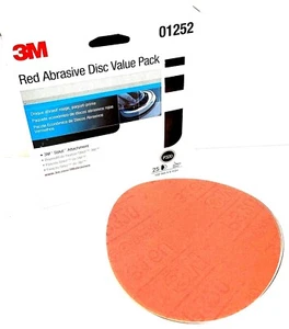 DISCOS DE LIJADO ABRASIVO ROJO 6" PSA STIKIT - 320 GRANO - 3M #01252 - 25 PIEZAS - Imagen 1 de 8