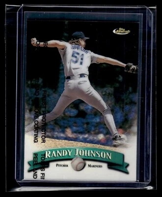 1998 Finest Refractor w/ Coating #237 Randy Johnson Mariners HOF - Image 1 of 2