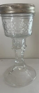Vintage Jelly Jar With Lid Pedestal  - Picture 1 of 7
