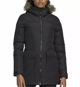 Adidas Women's XPLORIC BQ6803 Parka Warm Jacket Hooded Long Sleeve Black Size S - Picture 1 of 9