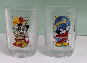 WALT DISNEY WORLD CELEBRATION 2000 McDONALDS GLASSES SET OF 2 - Picture 1 of 6