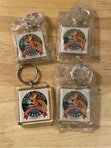 South Pacific Lager Plastic Key Ring Keychain LOT, Export Beer Souvenir - Picture 1 of 3