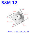 S8M 12-60T Timing Belt Pulley Pitch 8mm With Step Drive Pulleys Teeth Width 27mm