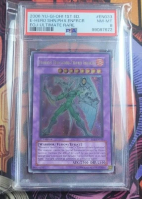 Elemental Hero Shining Phoenix Enforcer Ultimate Rare 1st Edition PSA 8	Yugioh - Image 1 of 2