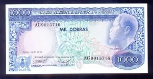 Saint Thomas & Prince 1000 Dobras 1977 P55 UNC - Bild 1 von 2