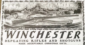 Anuncio impreso de pistola Winchester 1902 de colección ~ rifles repetitivos escopetas regalos debajo del árbol de Navidad - Imagen 1 de 2