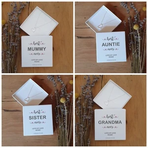 Best Ever Mummy Nana.. Silver Heart Pendant Chain Necklace Personalised Gift Box - Picture 1 of 6