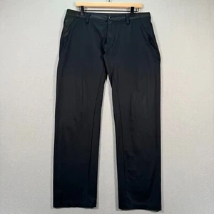 Oakley Truth Pants Mens 34x32 Black Tailored Fit Slim Straight Leg Sweat Wicking - Picture 1 of 15