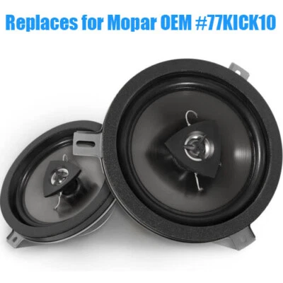适用于 77KICK10 吉普 JK 克莱斯勒道奇-Kicker 扬声器 6.5 英寸 Mopar 扬声器 2 件装 — 第 1/4 张图片