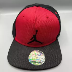Air Jordan 11 Hat Men Red Black Jumpman Snap Back Cap - Picture 1 of 7