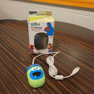 Seasame Street Cookie Monster Kidz Computer Mouse Accessory PC Mac Wired - Picture 1 of 5