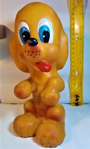 DOG RUBBER vintage TOY DOLL JUGOPLASTIKA Split - Picture 1 of 10