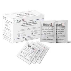 Hearti Pre-Moistened Premium Lens Cleaning Wipes Individually Wrapped - Photo 1 sur 8