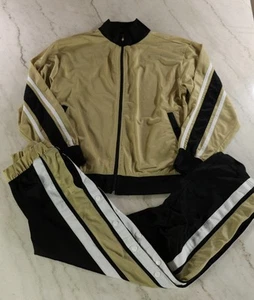 Mens Athletech Dazzle Basketball Pants Set Gold/Black Y2K Small - Picture 1 of 7