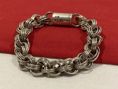 Vintage Centro Platero de Zacotecas ZAC 01 MEXICO Sterling Silver Bracelet 7.5" - Image 1 of 4