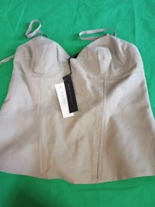 Elie Tahari Harvest Avena Beige Angela Bustier Taglia S - Foto 1 di 3