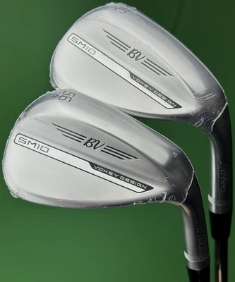 Titleist Vokey SM10 Tour Chrome Wedge Set 56-10*, 60-10* S-Grind Steel RH NEW! - Image 1 of 4